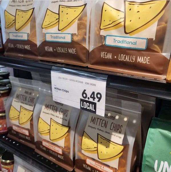 Mitten Chips on store shelves