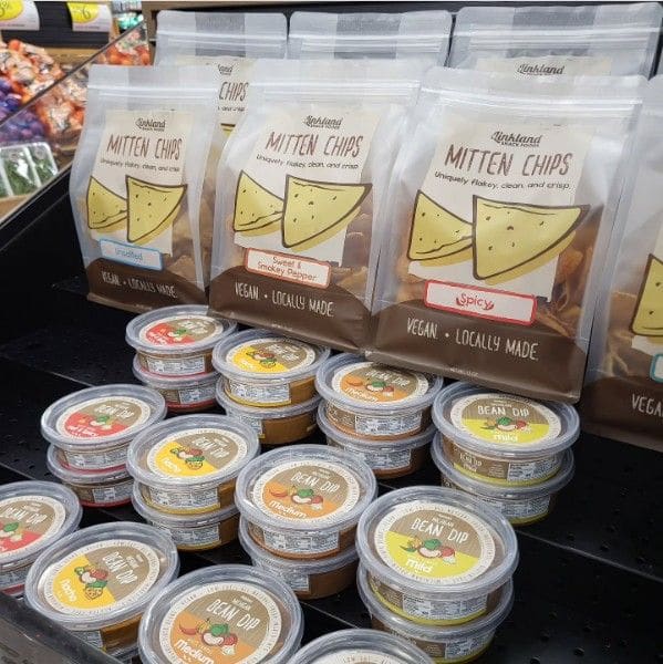Mitten Chips and Michigan Bean Dips now at Hardings in Richland